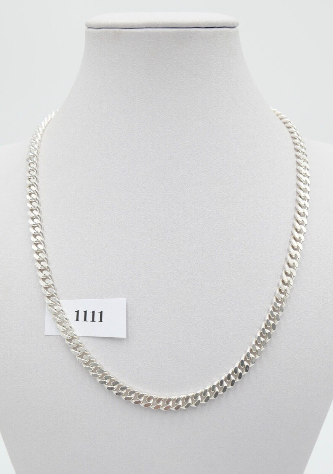 80er Massive Herren Panzerkette CMS 835 Silber Kette 51 cm 49,8 Gr Silver - Antikhandel-Stuttgart