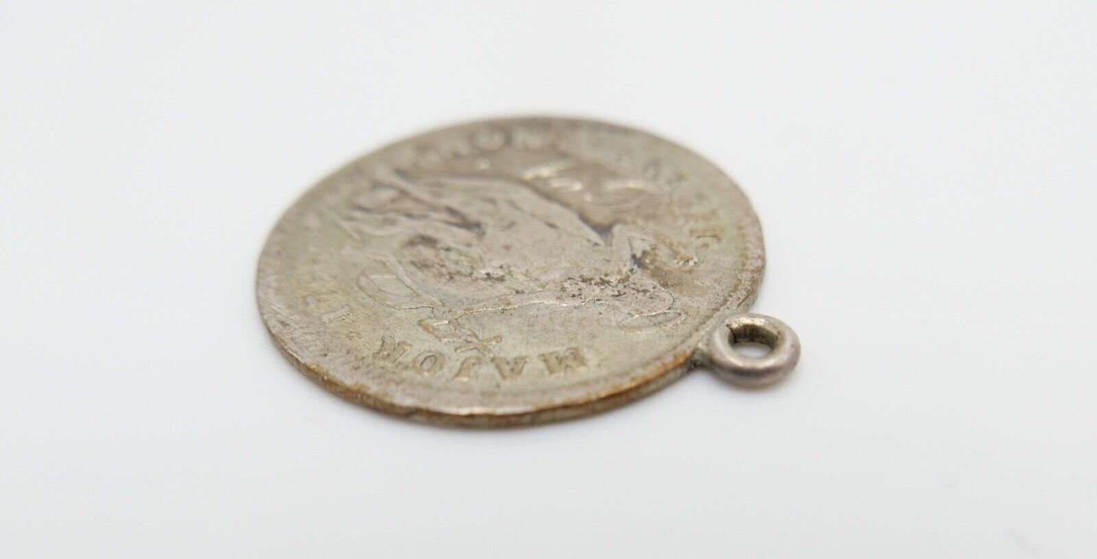 Italien Genua 1 Lire Silber 1794 mit Öse und Gravur ss-vz - Antikhandel-Stuttgart