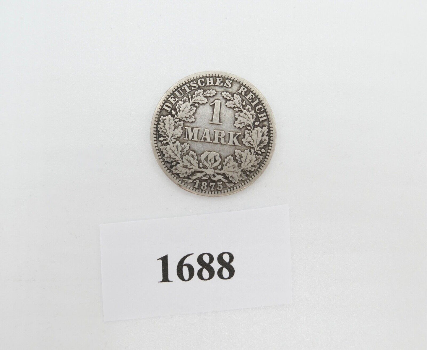 1 Mark Deutsches Reich 1875 A Jäger J.9 VZ-STG vorzüglich - Stempelglanz Silber - Antikhandel-Stuttgart