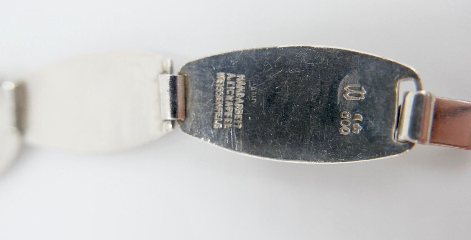 Malachit Armband Silber 800 Gliederarmband A. Eichapfel Weissenfels Weißenfels - Antikhandel-Stuttgart