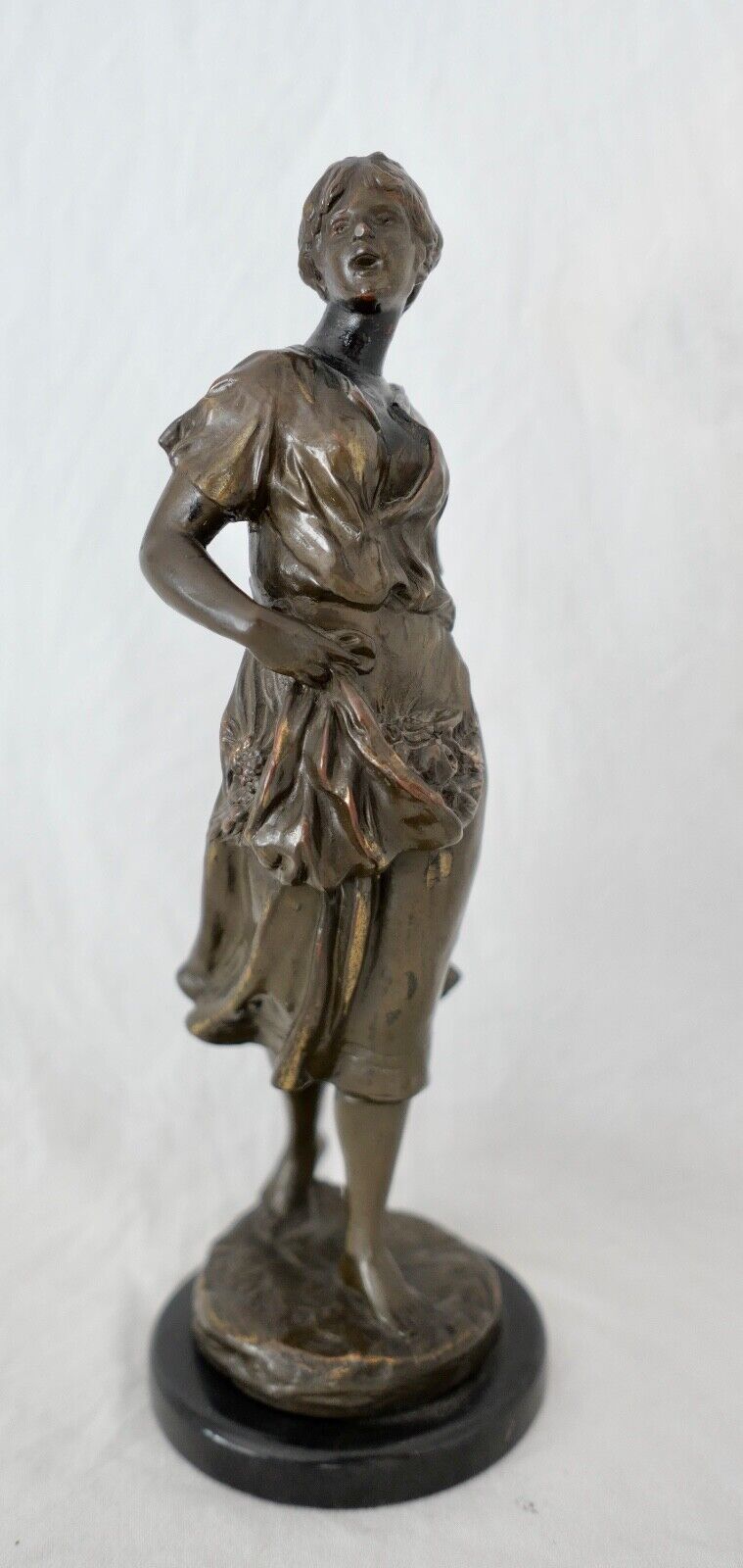 Jugendstil Bronze Figur Skulptur " M. Max Lindenberg " 25 cm um 1900 - Antikhandel-Stuttgart