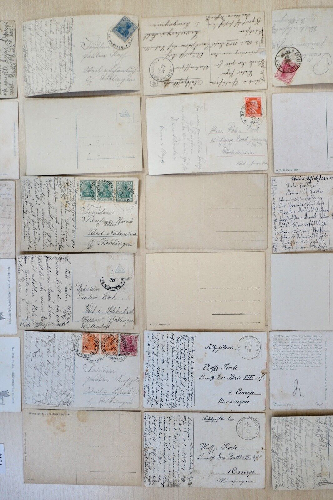 antike Ansichtskarten Postkarten Briefmarken LIEBE VERLIEBT deutsches Reich USA - Antikhandel-Stuttgart