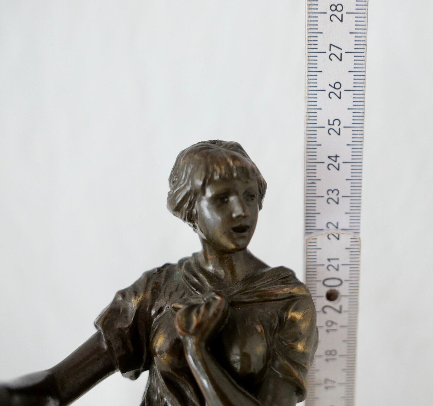 Jugendstil Bronze Figur Skulptur " M. Max Lindenberg " 25 cm um 1900 - Antikhandel-Stuttgart