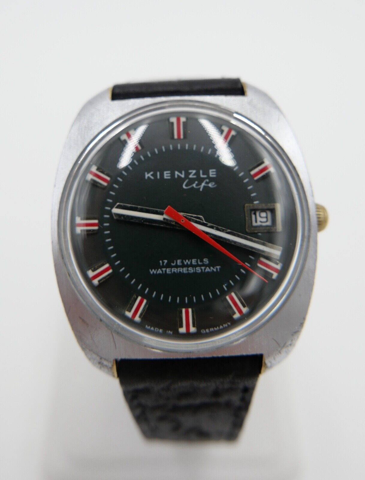 alte " KIENZLE LIFE " Armbanduhr Handaufzug Herren Cl. 21600 / 7425 INT - Antikhandel-Stuttgart