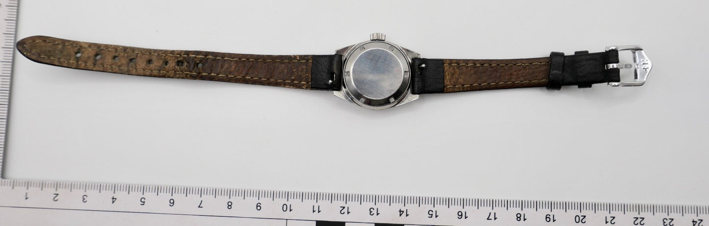 60er TISSOT SEASTAR PR 516 Damenuhr Automatik Cal. 743 Lederarmband 24 mm
