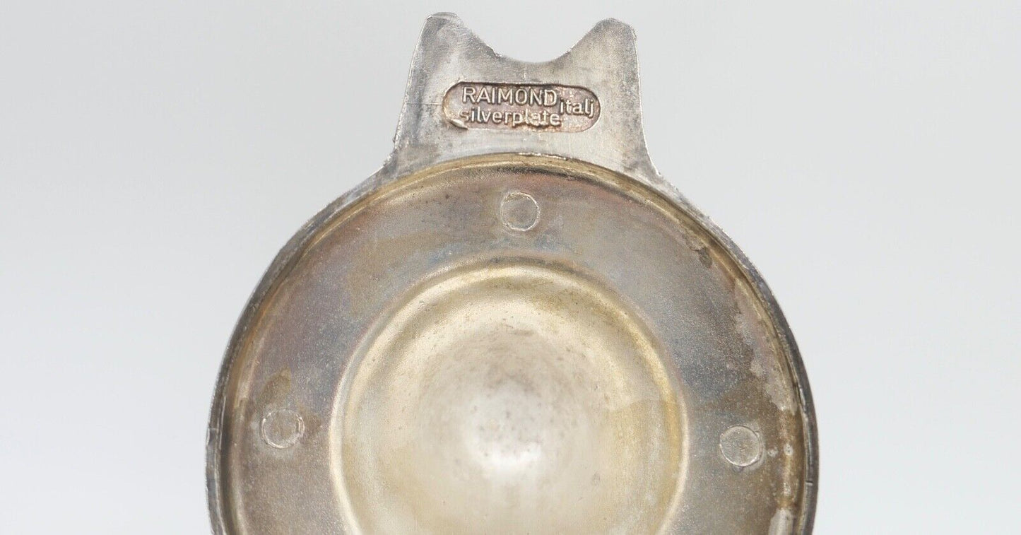 50er Jahre Karaffe RAIMOND versilbert made in Italy Glas Italien - Antikhandel-Stuttgart