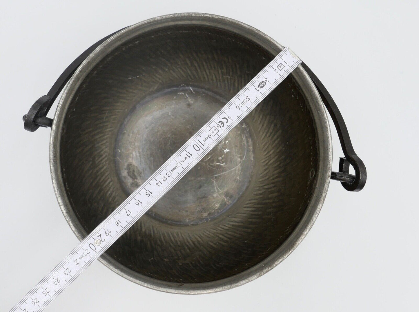 Wagner West Germany Kupfer Blumentopf Hängetopf Topf Kübel mit Henkel - Antikhandel-Stuttgart