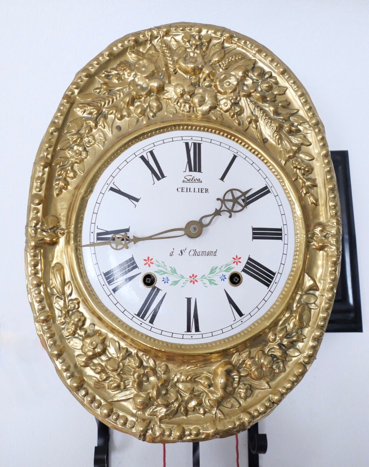 Franzözische Wanduhr Comtoise Burgunderuhr Selva Ceillier á St. Chamond - Antikhandel-Stuttgart