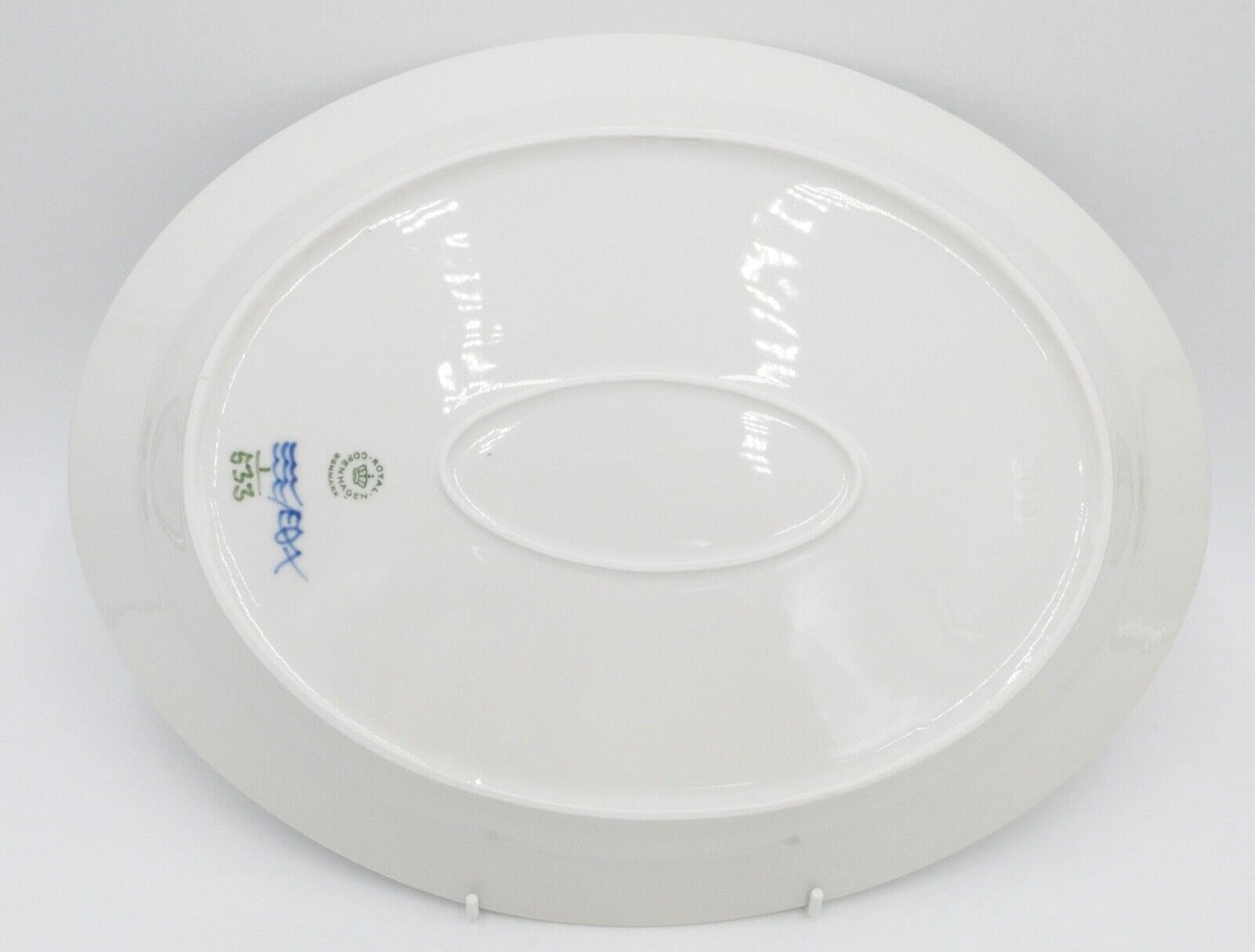 Royal Copenhagen große Platte Nr. 533 EQX 1. Wahl Musselmalet halbspitze 36 cm - Antikhandel-Stuttgart