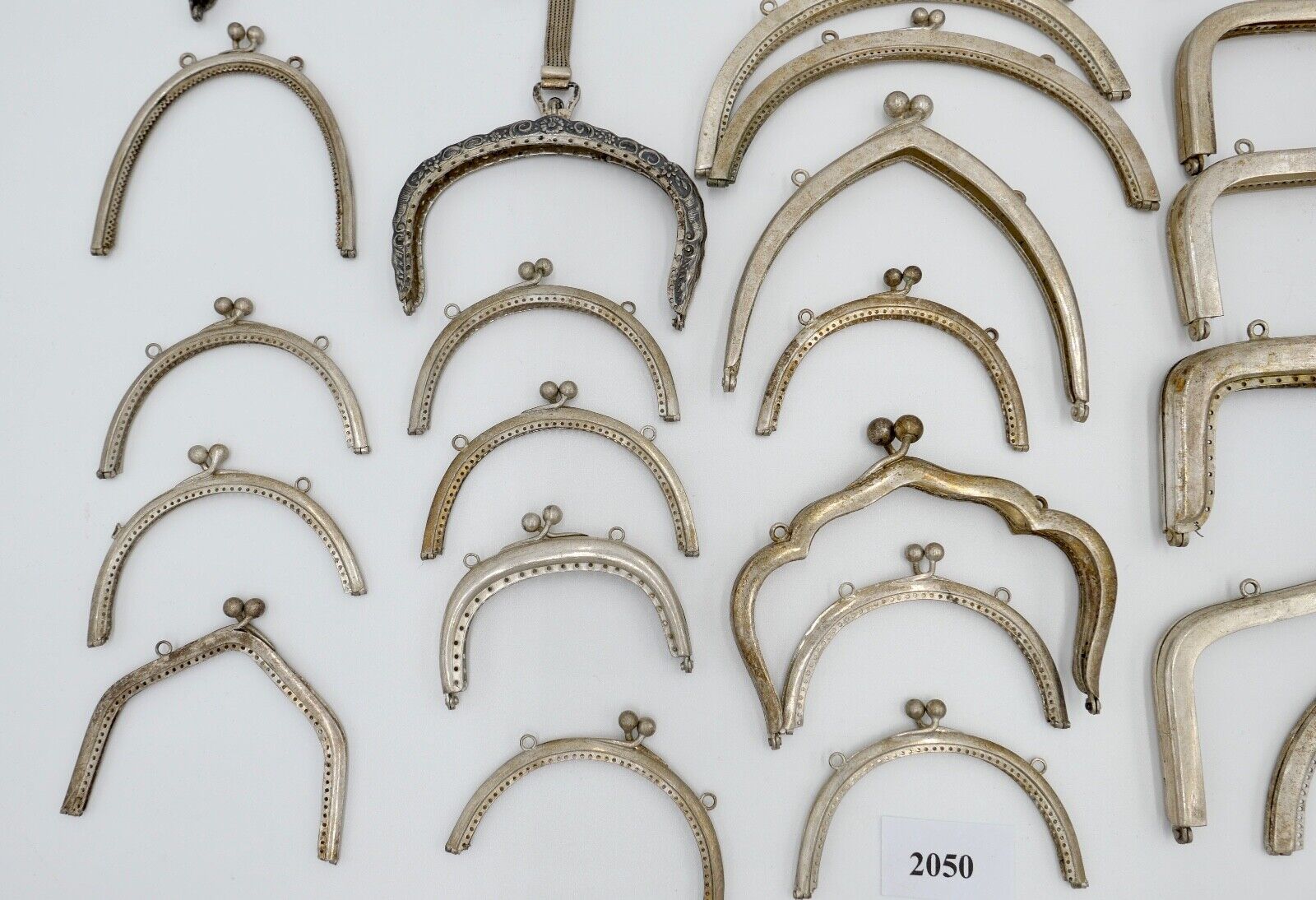 POSTEN alte Kettentasche Geldbeutel Geldbörse Täschchen Theaterasche NEU Alpacca - Antikhandel-Stuttgart