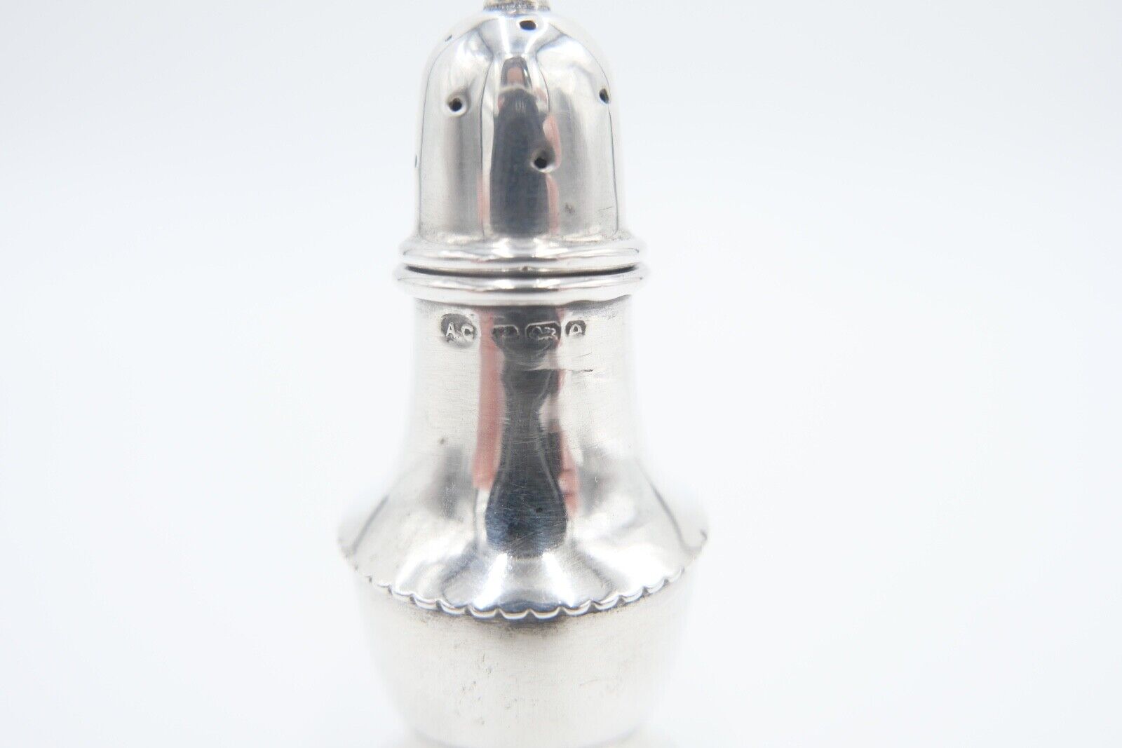 Alexander Clark A.C. Salzstreuer 925 Silber Pickelhelm Sheffield England - Antikhandel-Stuttgart