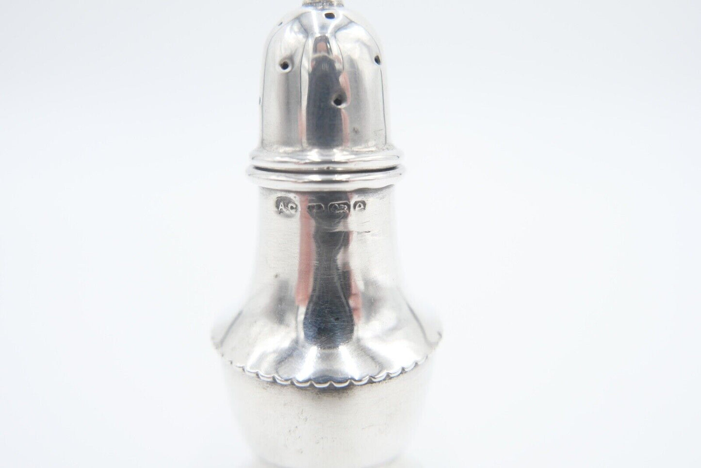 Alexander Clark A.C. Salzstreuer 925 Silber Pickelhelm Sheffield England - Antikhandel-Stuttgart