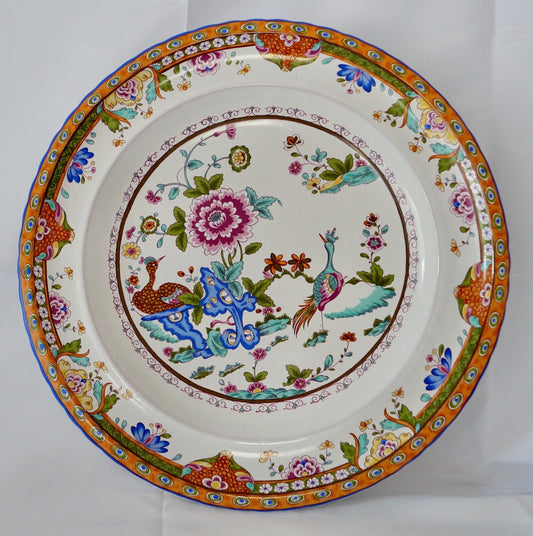 Wandteller Karlsruhe Majolika limitierte Auflage 1976 Ø 36 cm - Antikhandel-Stuttgart