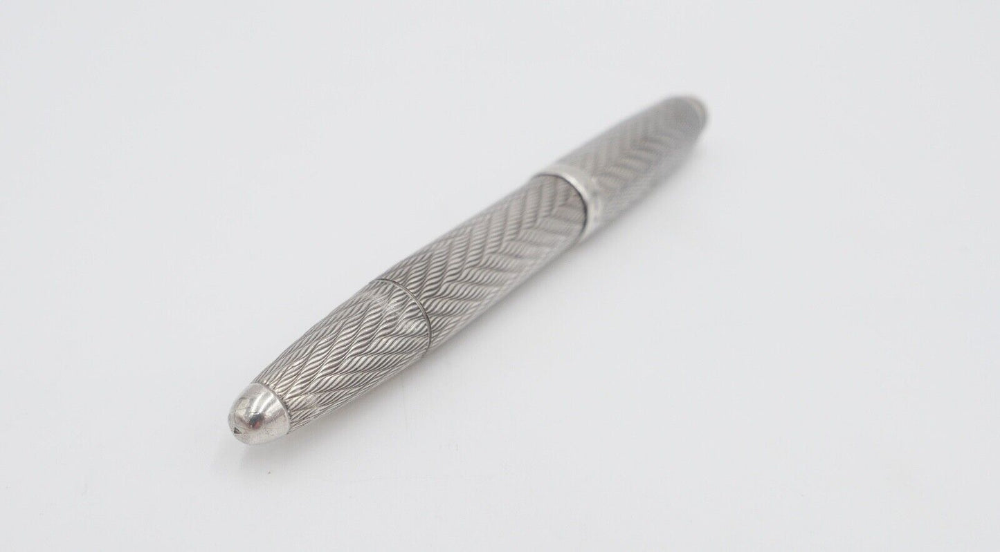 alter Füllfederhalter Sammlerstück um 1930 835 Silber 585 / 14 Ct Goldfeder - Antikhandel-Stuttgart