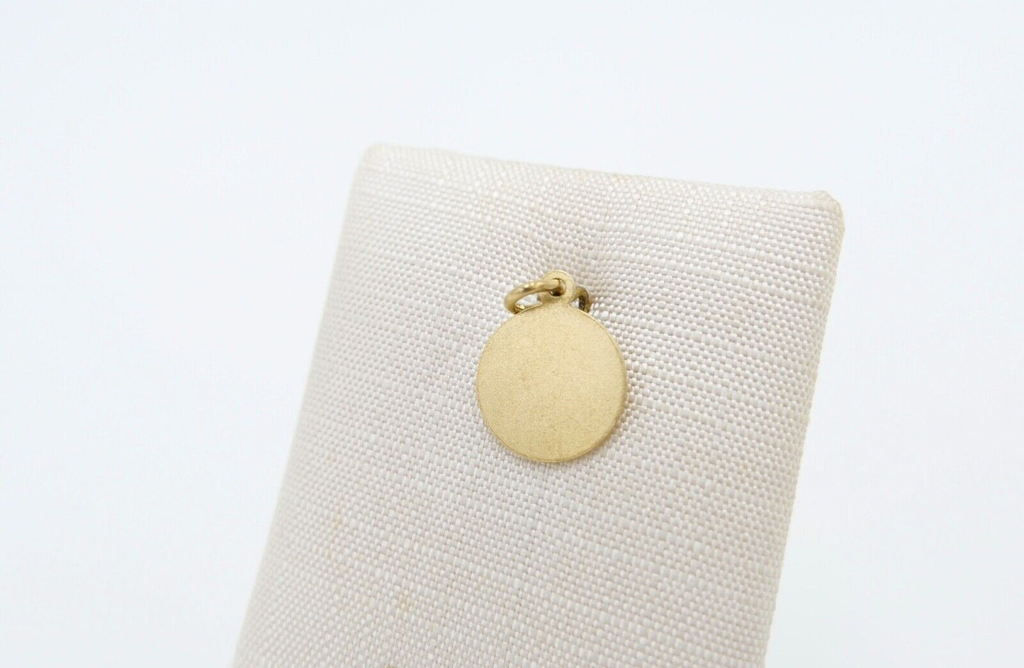 Gold Anhänger 585 / 14K Zifferblatt Uhr Ø 10 mm - Antikhandel-Stuttgart