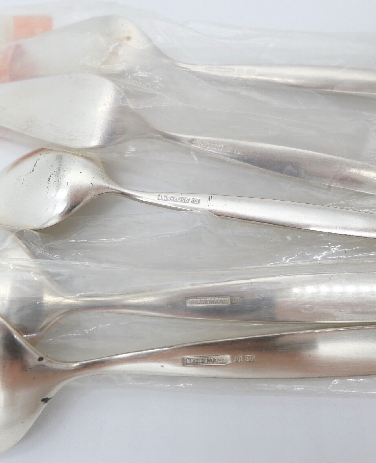 - NEU - 5 Teile BRUCKMANN 766 PALACE Fred Danner 90er Silber Löffel Buttermesser - Antikhandel-Stuttgart