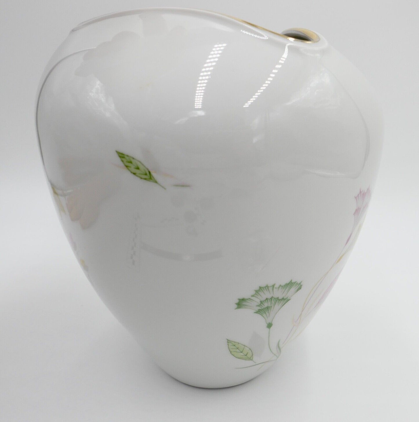 Hutschenreuther Arzberg Vase " C.T. " Blumen Dekor 22 cm 8508F1 " 226 " selten - Antikhandel-Stuttgart