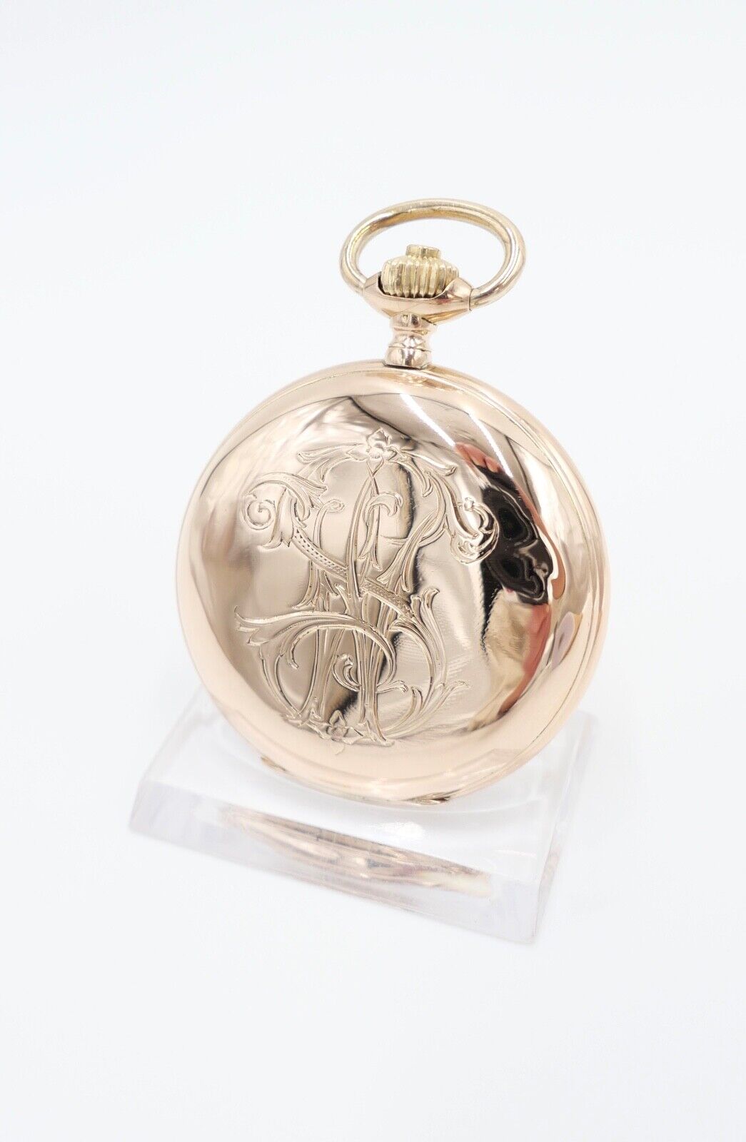 IWC Taschenuhr 750 / 18K GOLD 51mm 1894 / 1895 SW WS Savonette 2 Zeitzonen - Antikhandel-Stuttgart