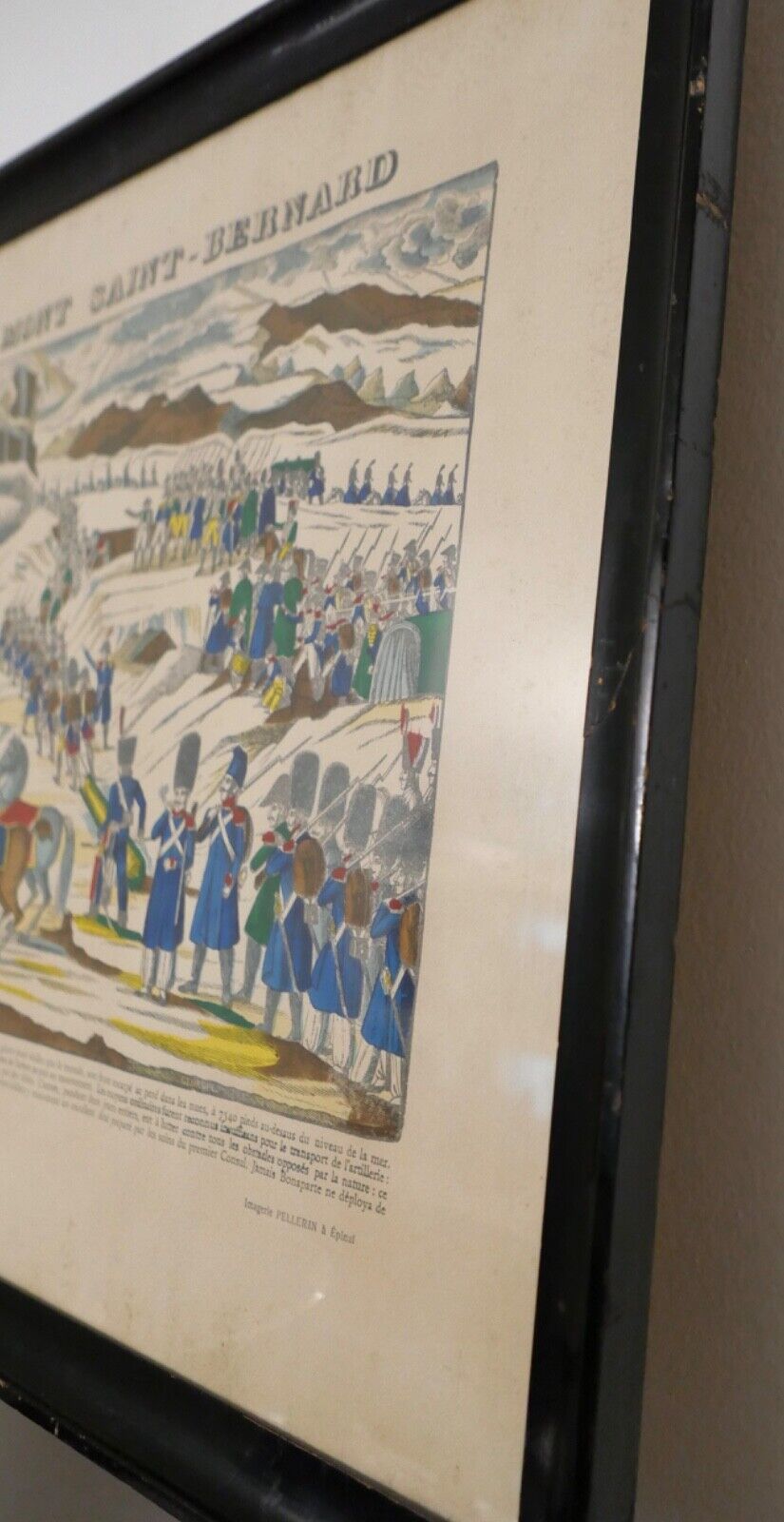 Bild Arme Frankreich France PASSAGE DU MONT SAINT - BERNARD Soldaten 68x54 cm - Antikhandel-Stuttgart