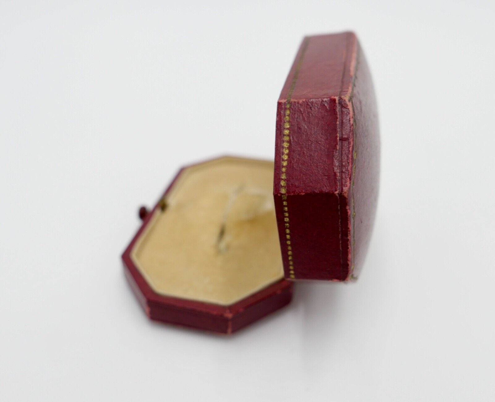 Altes Schmuck Etui / Schatulle Ring Brosche 1910-20er Jahre KARL JOCK Karlsruhe - Antikhandel-Stuttgart