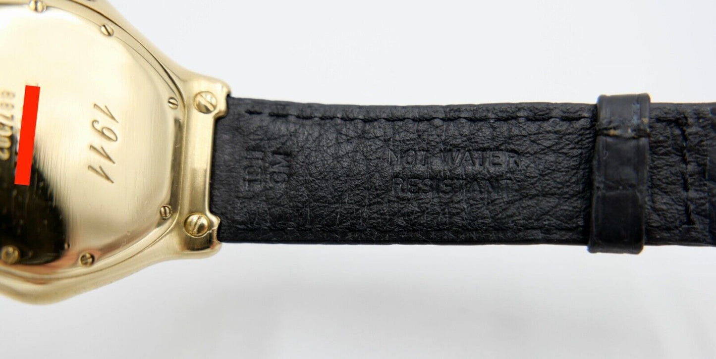 EBEL 1911 Sport Herren Damen Unisex Uhr 750 18K Ø 35mm Ref 887902 mit Lederband - Antikhandel-Stuttgart