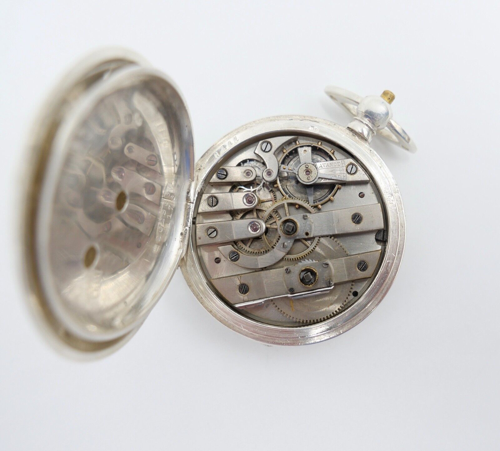 Georges FAVRE JACOT Locle SAVONETTE Taschenuhr Silber 875 - Antikhandel-Stuttgart