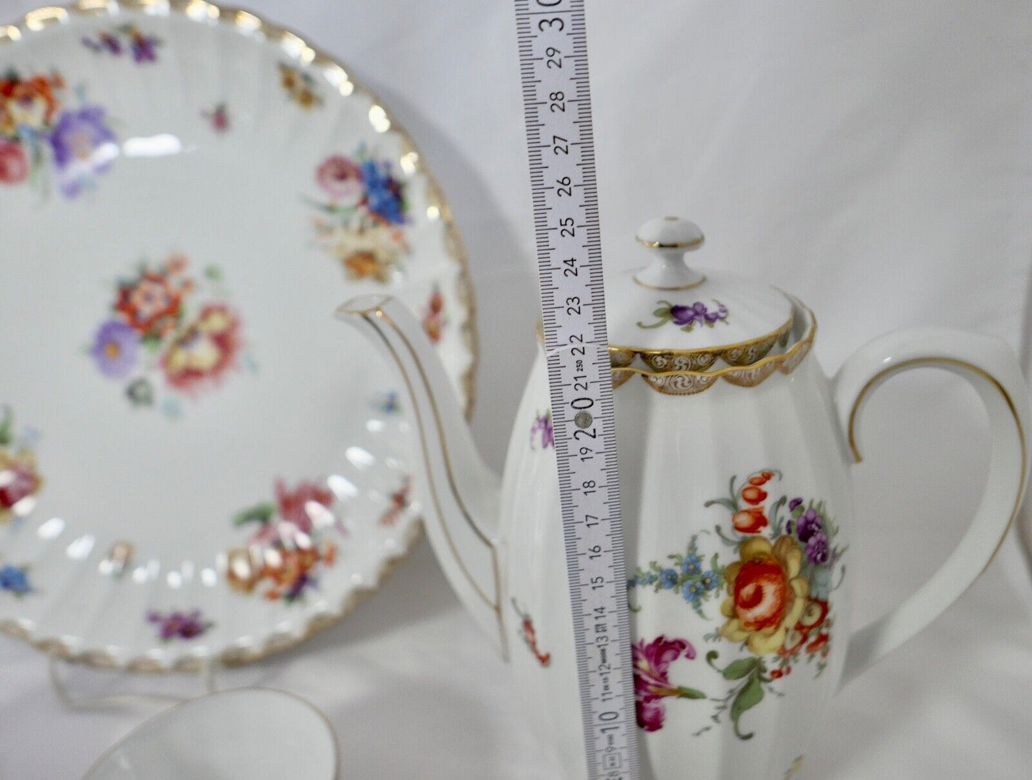 49 Tlg Kaffee Tee Service Württemberg 2188 Porzellan Bauer & Pfeiffer Schorndorf - Antikhandel-Stuttgart