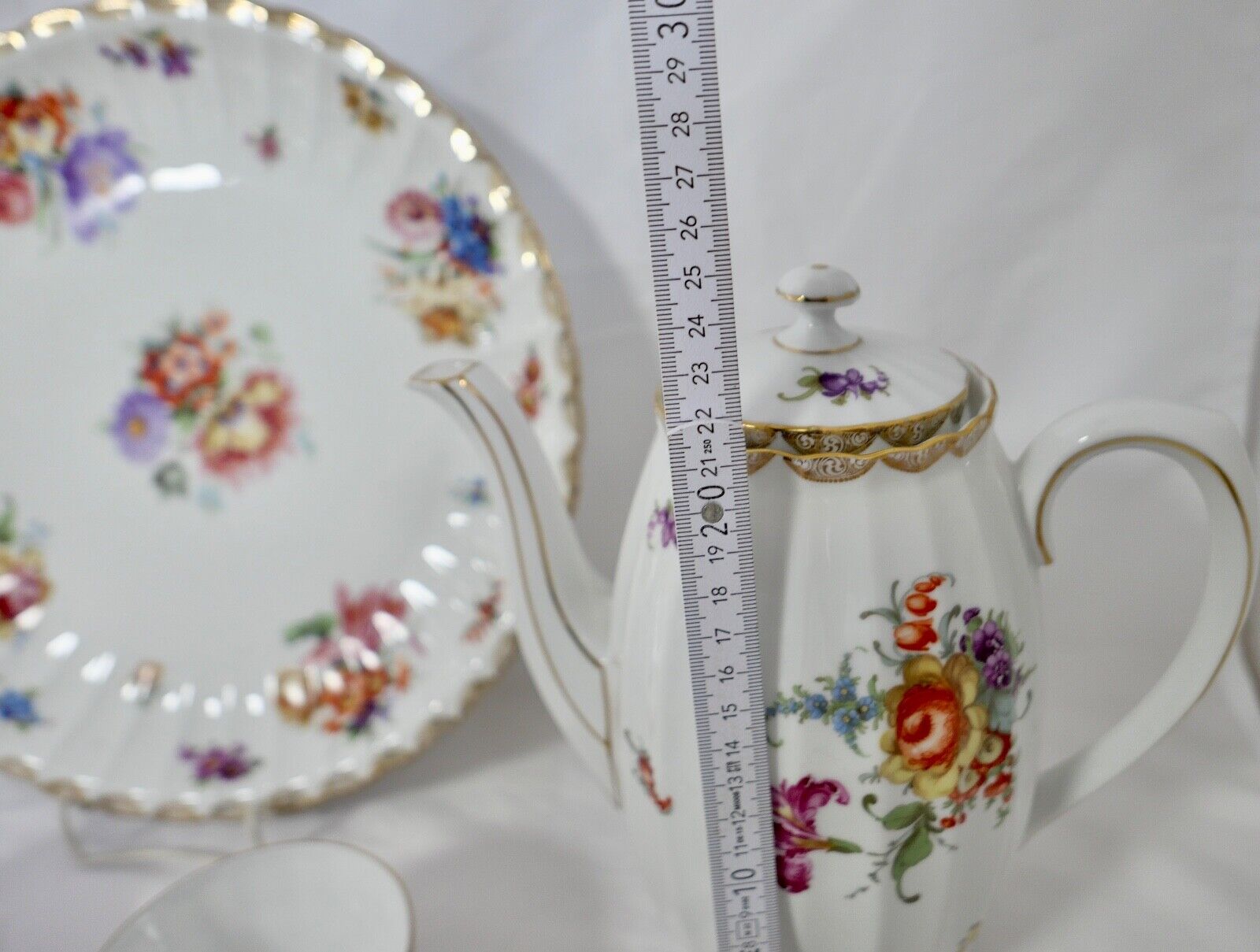 49 Tlg Kaffee Tee Service Württemberg 2188 Porzellan Bauer & Pfeiffer Schorndorf - Antikhandel-Stuttgart