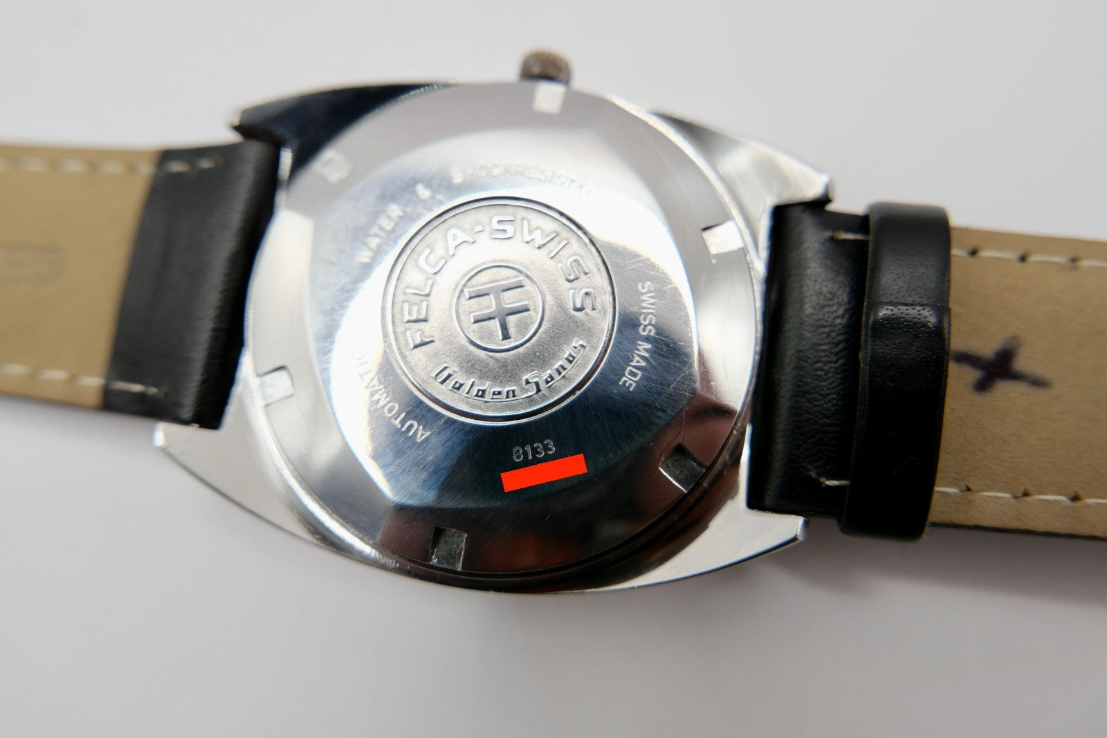 Felca Golden Sands 36000 Automatic Herrenuhr 8133 graues Zifferblatt NEUwertig