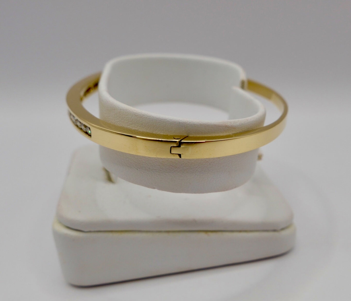 Brillantarmband Armreif Armspange 750 / 18 K Gelbgold 24 Brillanten 1,68 Ctw