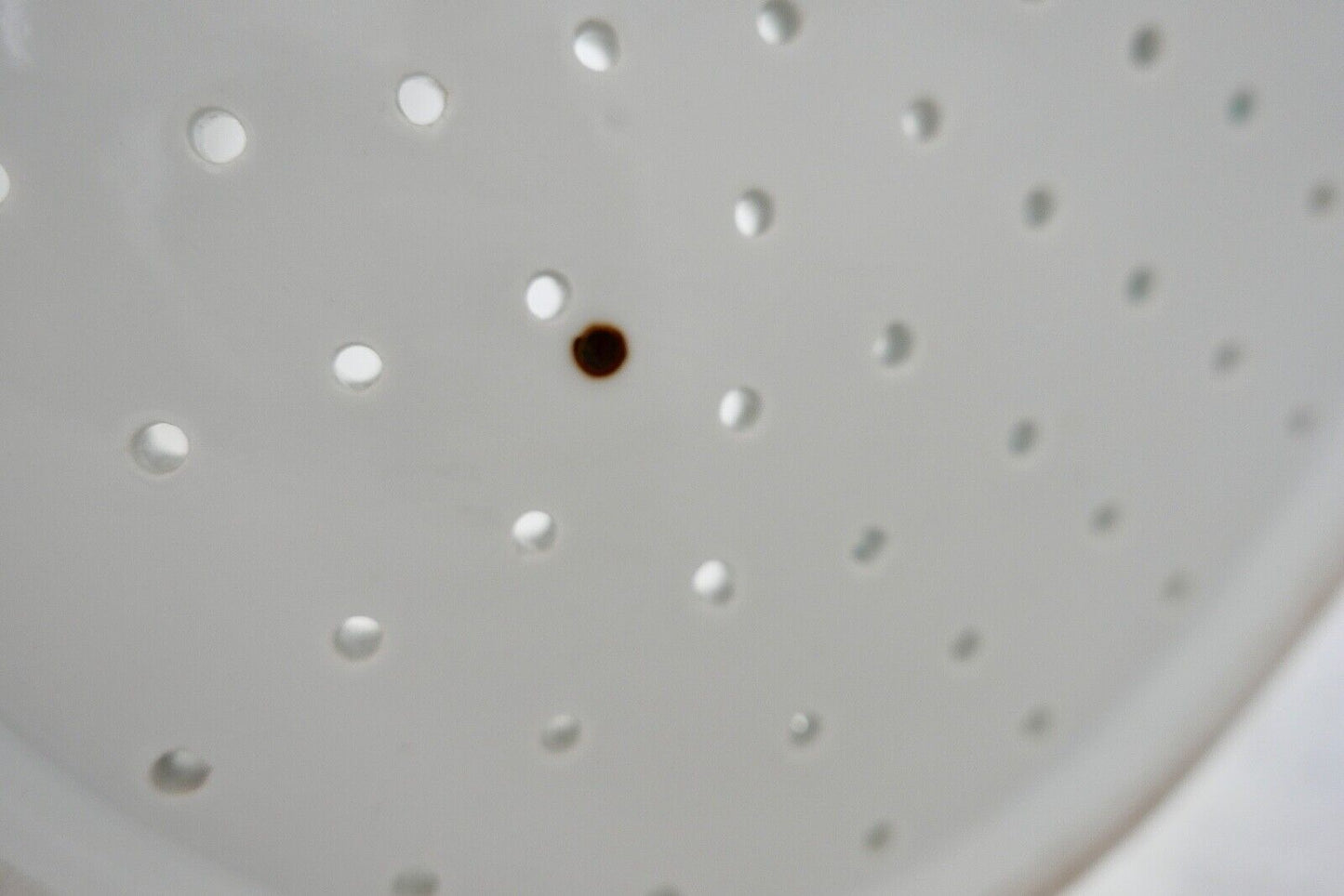 Seltene Meissen Loch Platte Tablett Weiß mit Goldrand 42x27 cm Knaufzeit 1. Wahl - Antikhandel-Stuttgart