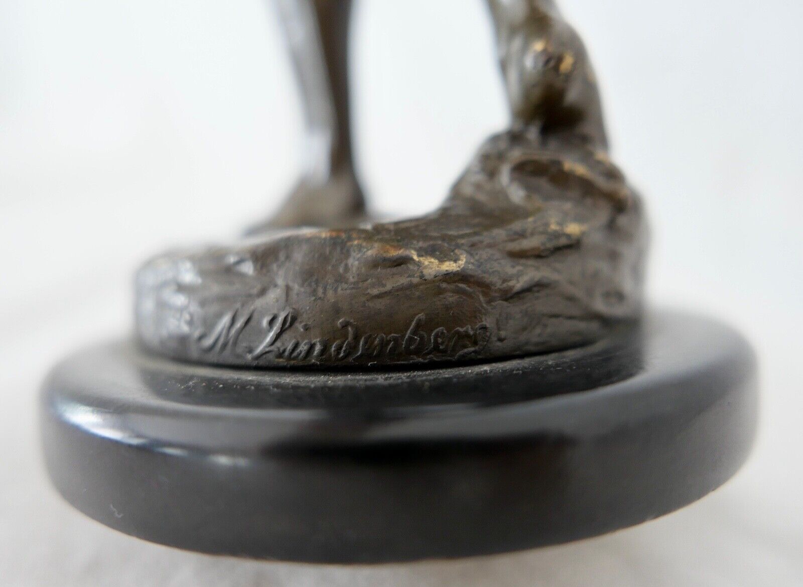 Jugendstil Bronze Figur Skulptur " M. Max Lindenberg " 25 cm um 1900 - Antikhandel-Stuttgart