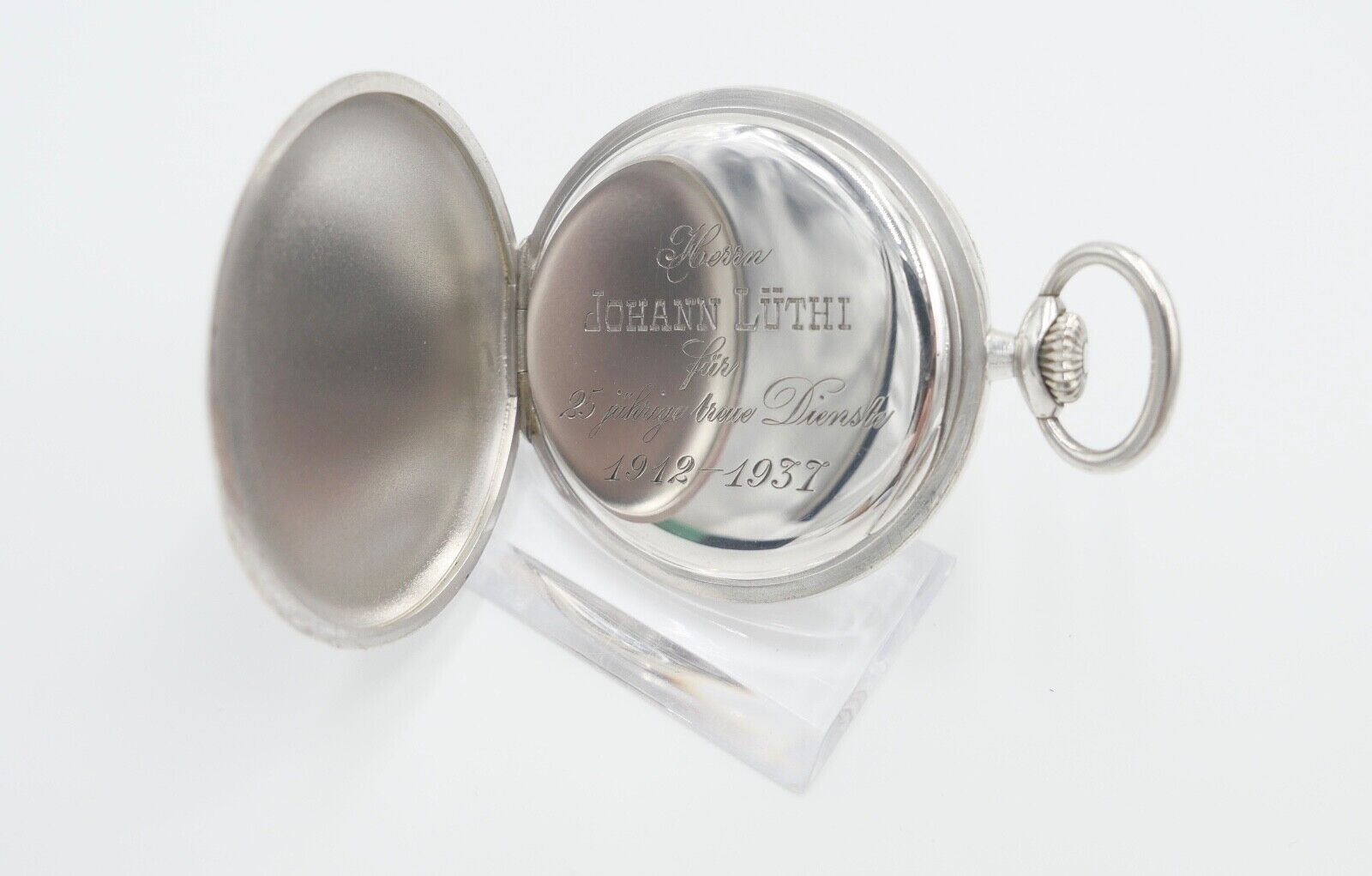 IWC Schaffhausen Taschenuhr Ø 51 mm Silber 925 52-19 H5 Probes Scafusia aus 1925 - Antikhandel-Stuttgart