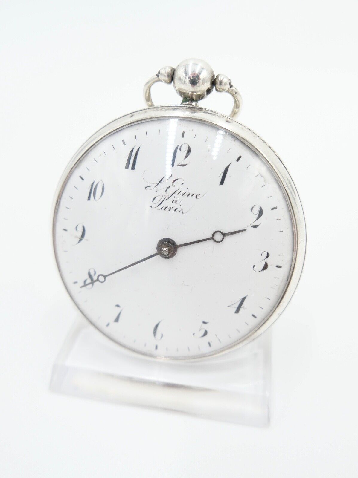 große antike Taschenuhr 55mm 1820 - 1840 Lepine - L Epine Paris Spindelwerk - Antikhandel-Stuttgart
