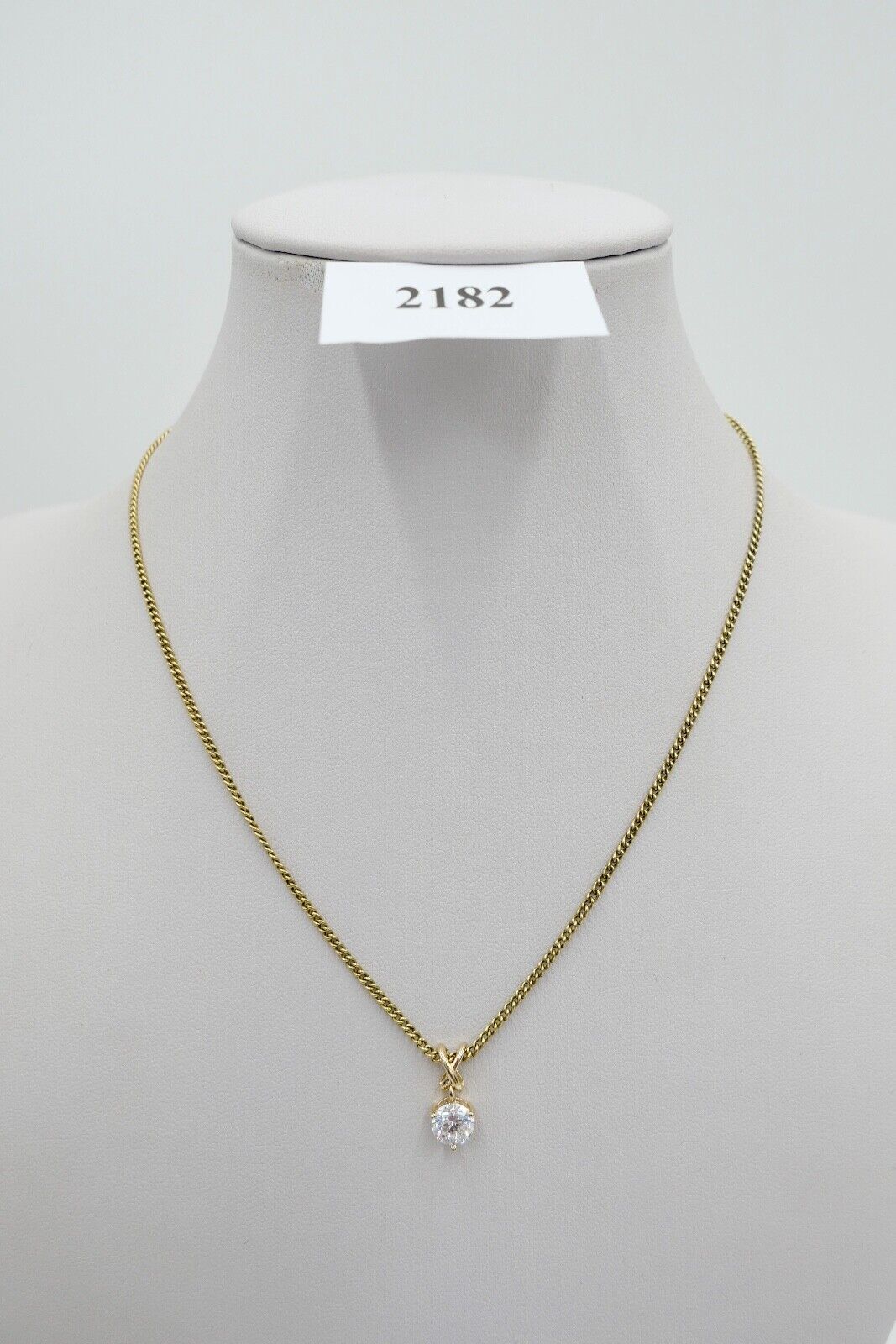DQCZ Anhänger mit Zirkonia 585 / 14K Gold Gelbgold - Antikhandel-Stuttgart