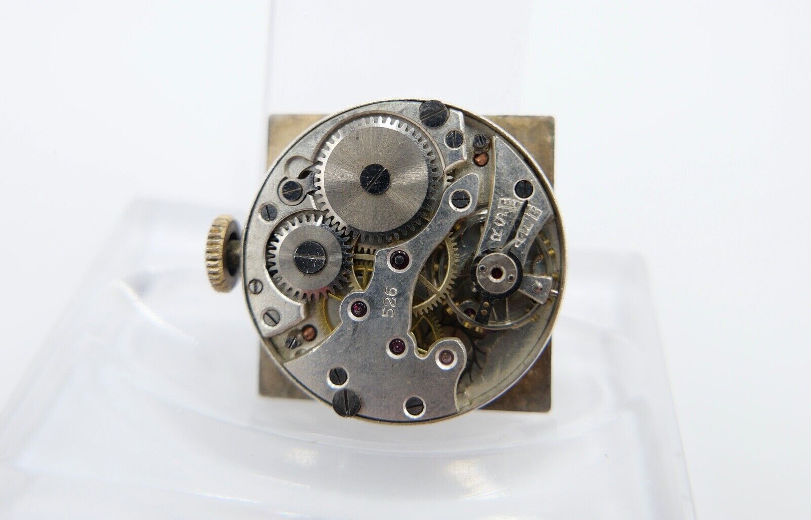 vintage 30er Jahre / sehr seltene LACO Carree Herrenuhr Cal. 526 vergoldet - Antikhandel-Stuttgart