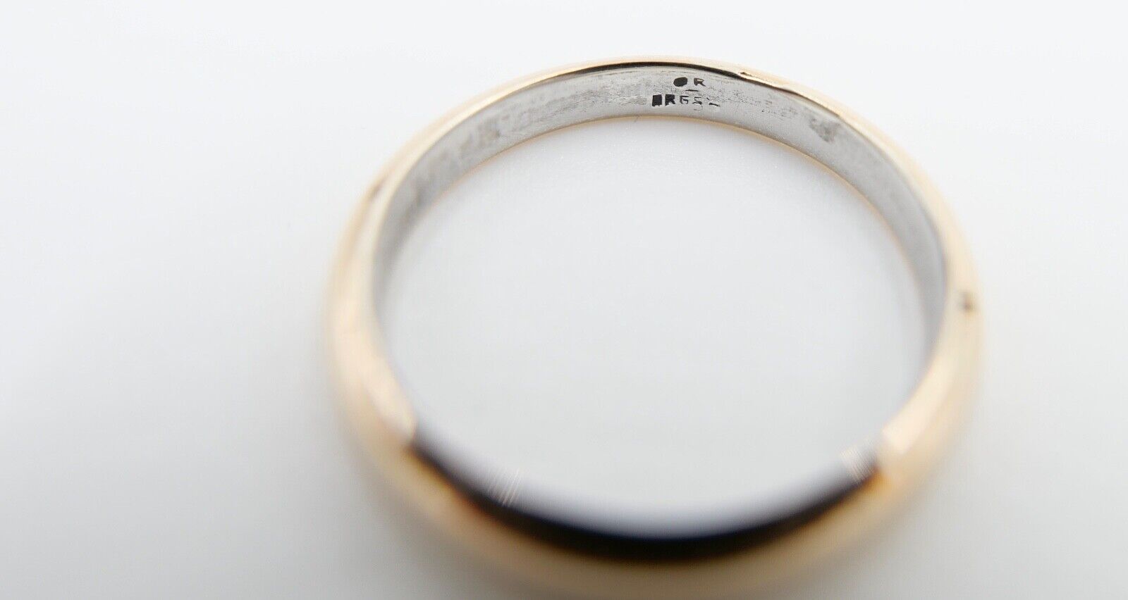 Ehering Verlobungsring Bicolor AeTernitas Gold 750 / 18K & innen Silber Gr. 56 - Antikhandel-Stuttgart