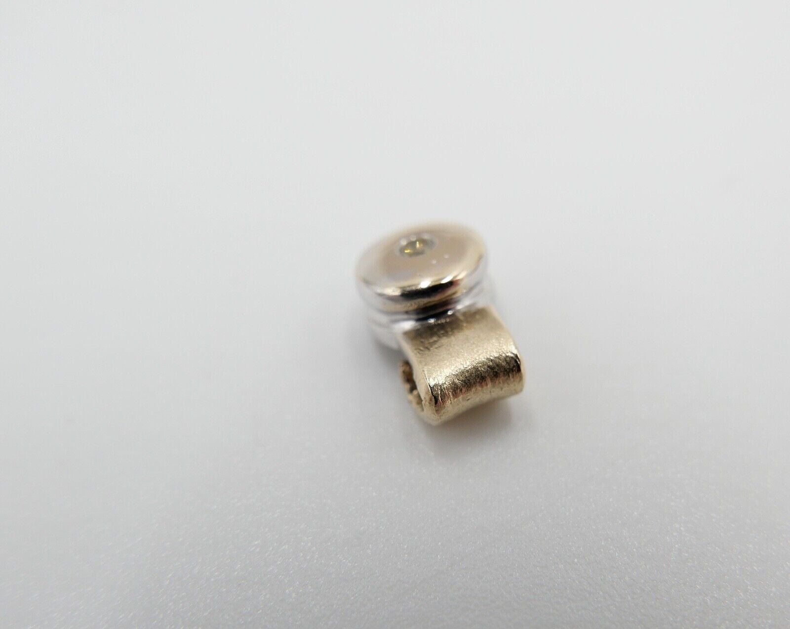 SOLITÄR Bicolor Anhänger Fancy Yellow gelb Brillant 585 14K Gelb Weiß Gold 0,05 - Antikhandel-Stuttgart