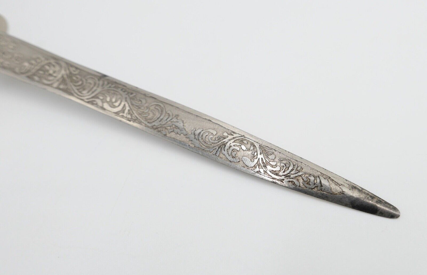 alter Brieföffner Hirschgeweih Griff A. Aragon JP Garcia 18 Oaxaca Mexico - Antikhandel-Stuttgart