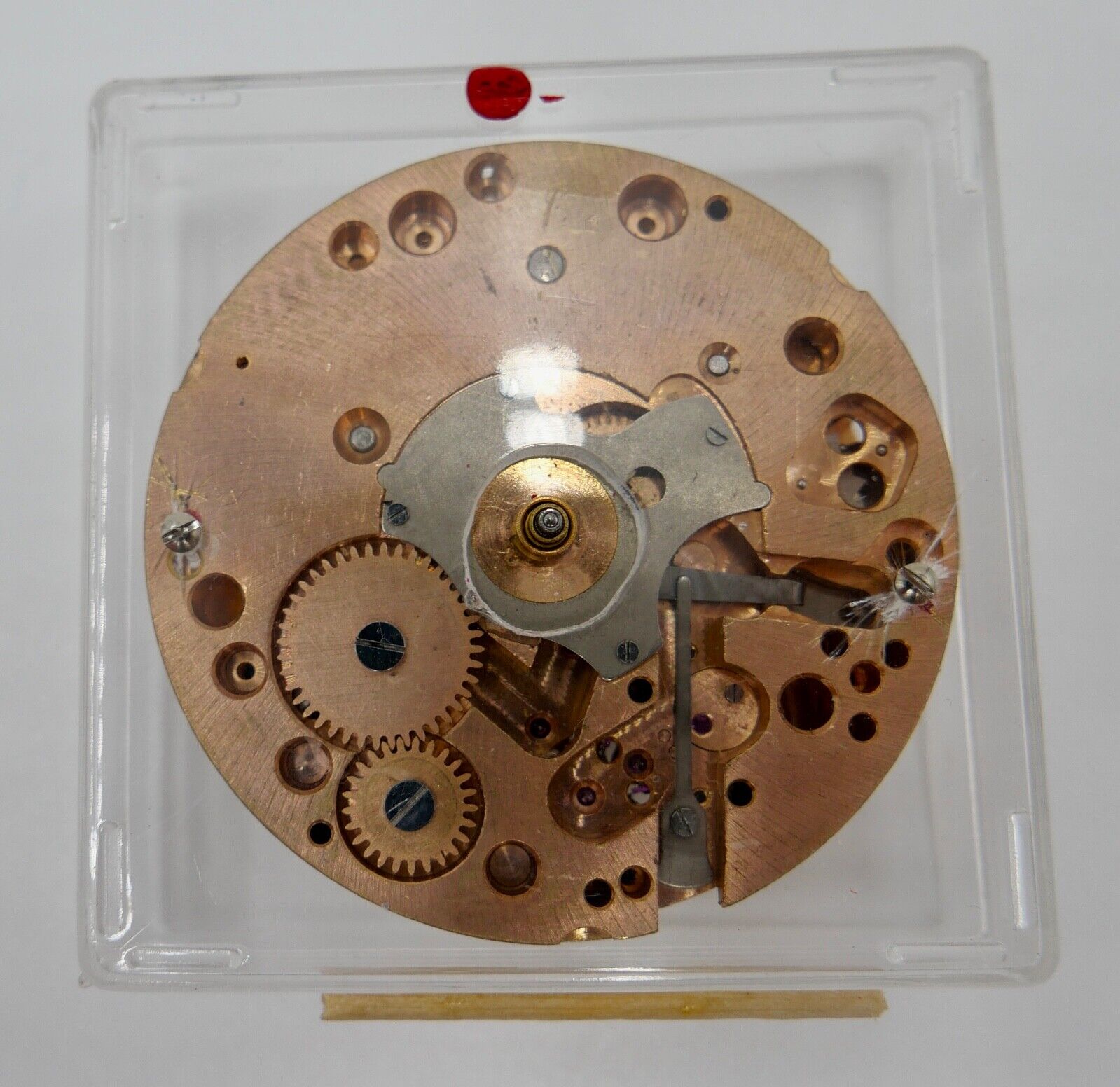 OMEGA 42.9-8D REV Handaufzug 40-50er 42.9 8D Uhrwerk Tischuhr Wecker - Antikhandel-Stuttgart