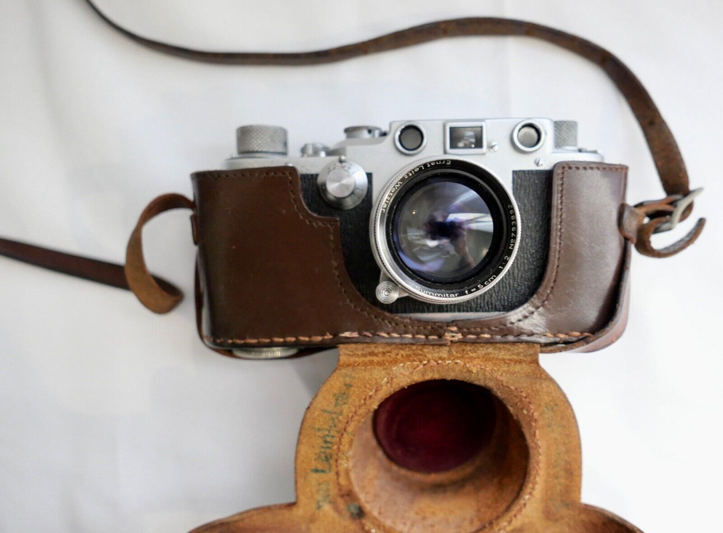 Leitz Leica III C Wetzlar voll funktionsfähig mit Summitar f=5 cm 1:2 aus 1950 - Antikhandel-Stuttgart