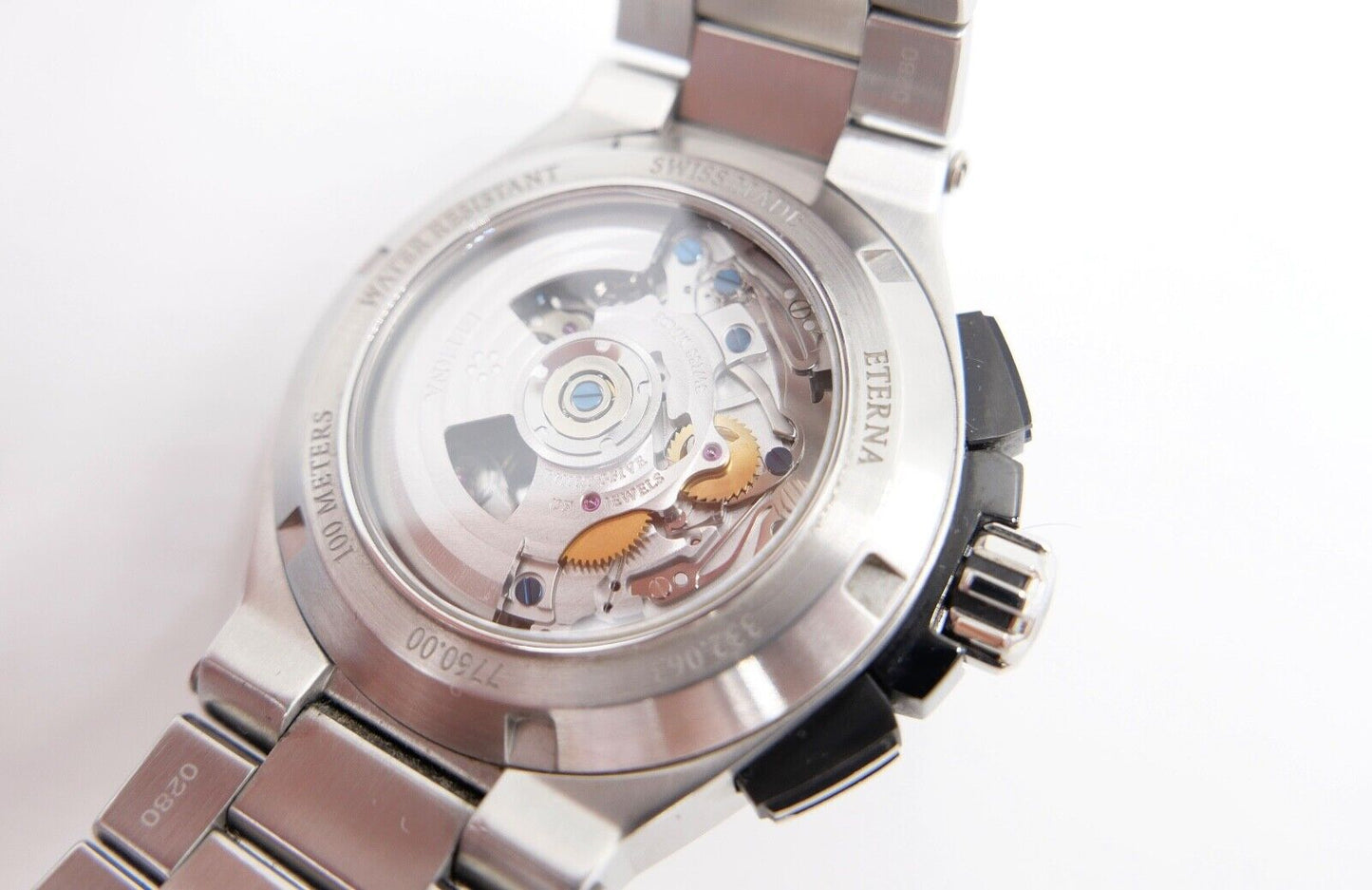 Eterna Royal KonTiki Chronograph GMT 45mm 7760.00 aus 2019 Edelstahl FULL SET - Antikhandel-Stuttgart