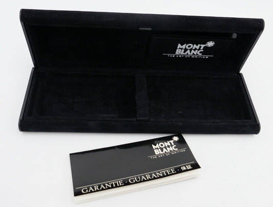 MONTBLANC schwarzes Samt Etui für drei Kugelschreiber / Stifte Garantiekarte - Antikhandel-Stuttgart