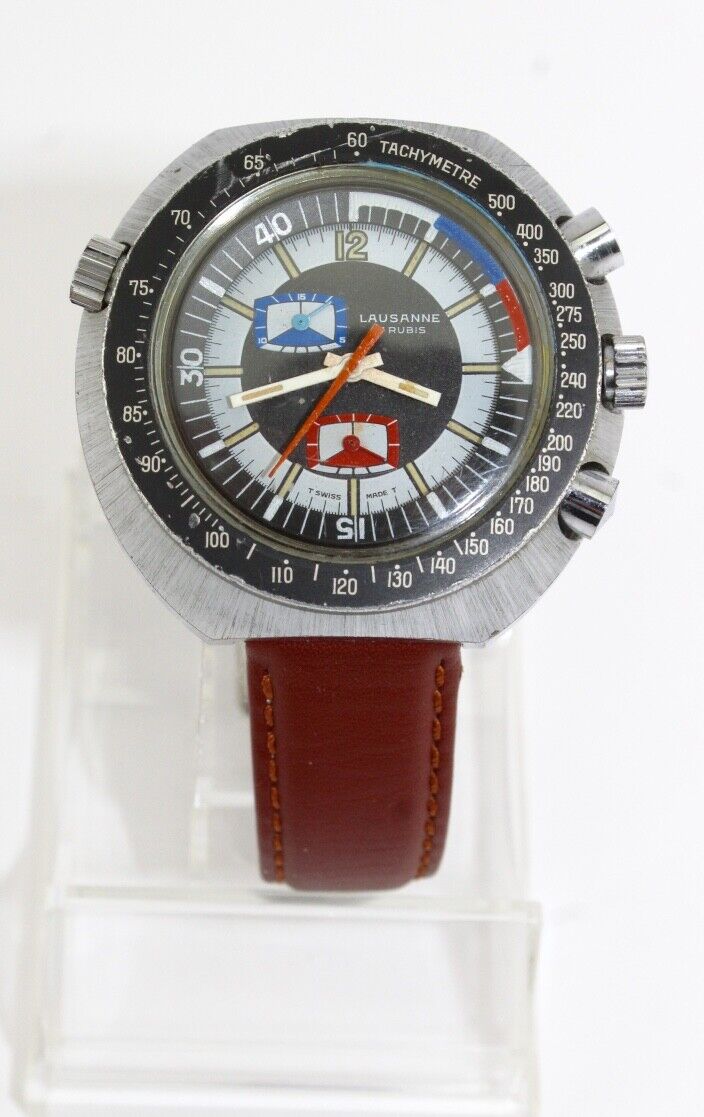 Lausanne Regatta Vintage 1970er Yacht Master Chronograph Ø 49mm Cal. EB 8371-67 - Antikhandel-Stuttgart