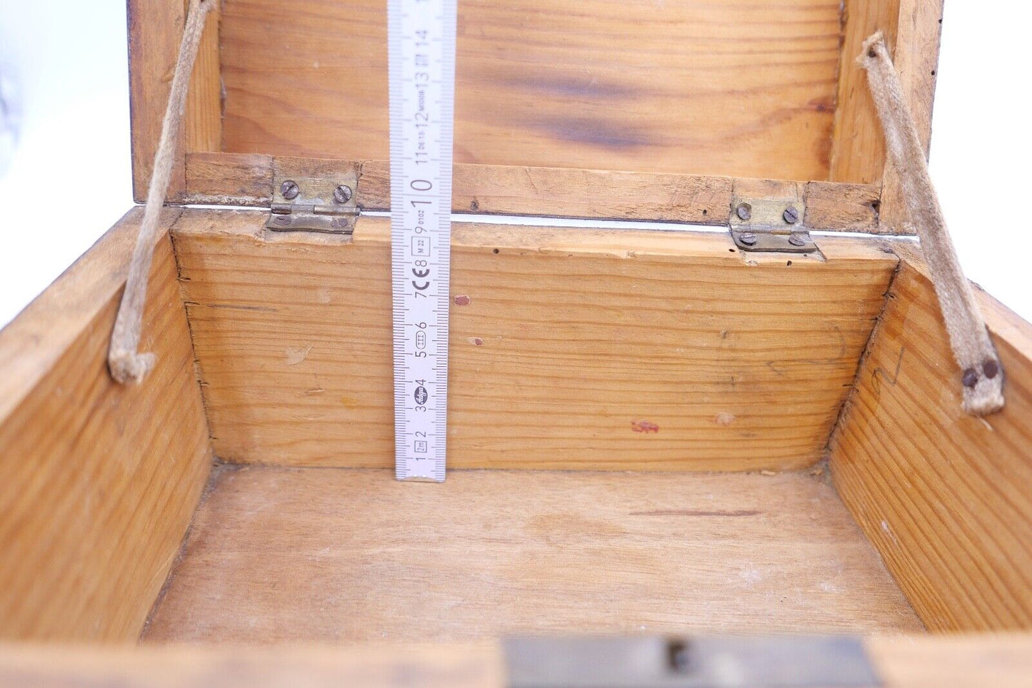 Mitte 19. Jh antike Schatulle Mahagoni 25x16x14 cm Holzkästchen Schmuckschatulle - Antikhandel-Stuttgart