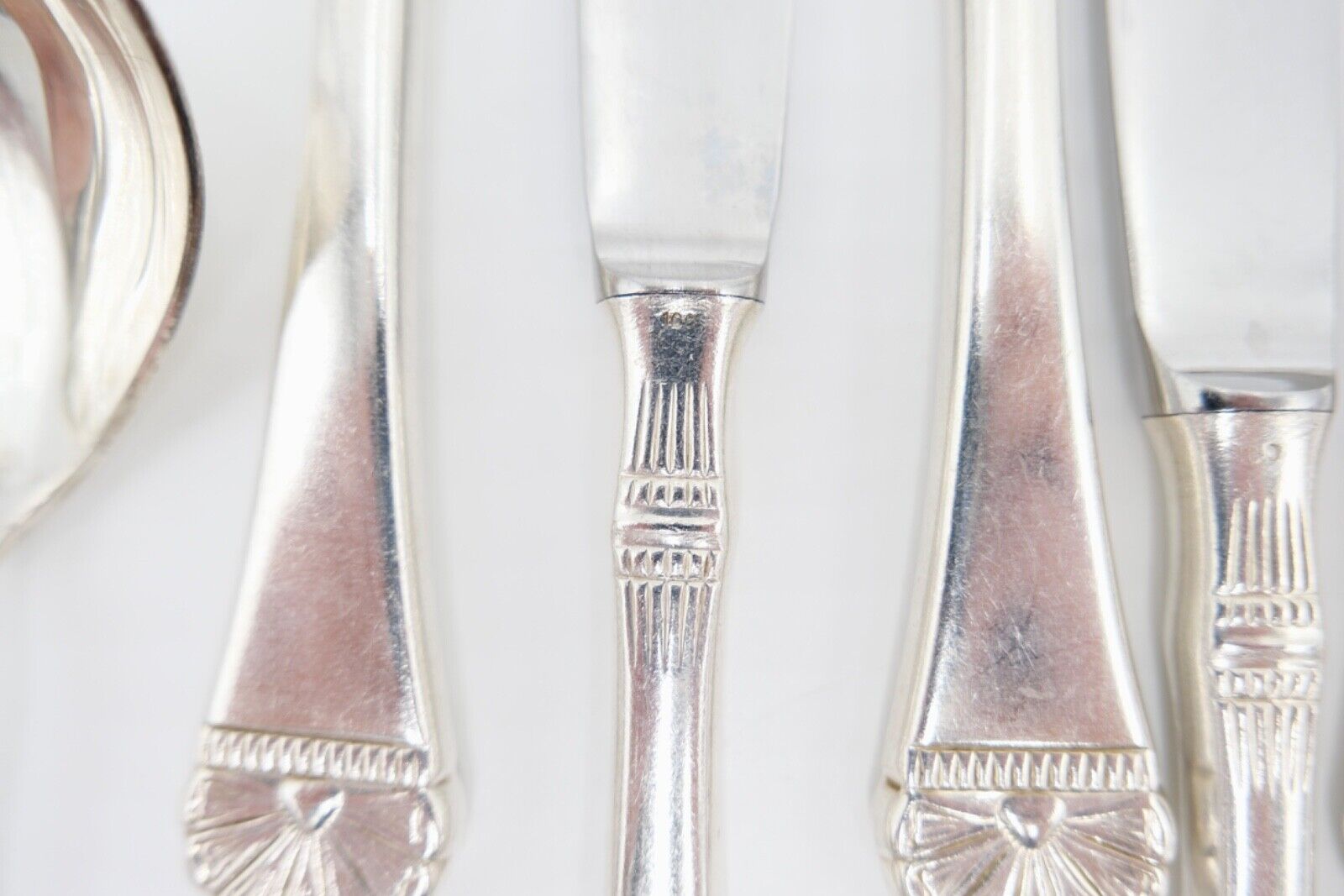 36 Tlg 100 FÜRST FÜROSIL 18/8 Besteck Set Gabel Löffel Messer 100er versilbert - Antikhandel-Stuttgart