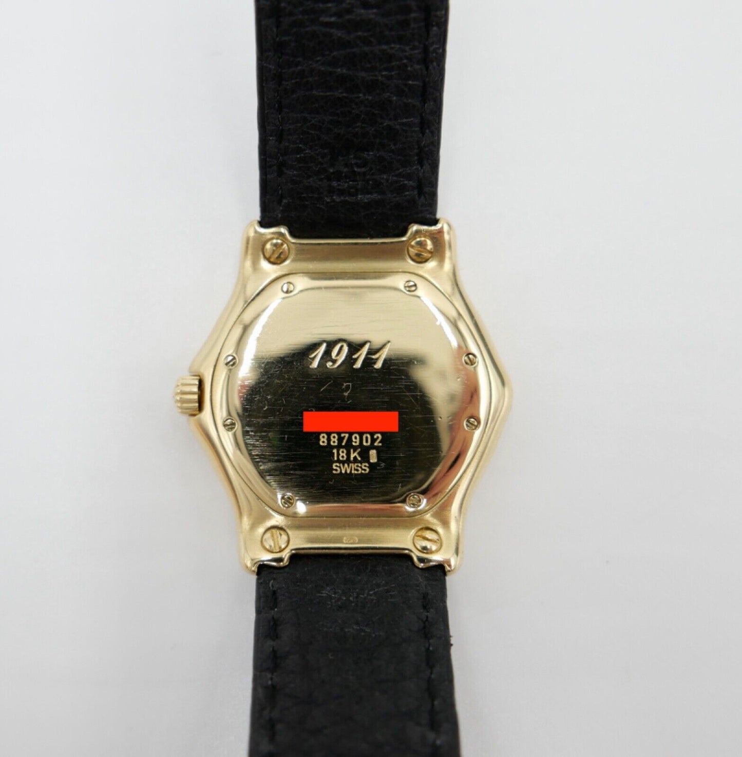 EBEL 1911 Sport Herren Damen Unisex Uhr 750 18K Ø 35mm Ref 887902 mit Lederband - Antikhandel-Stuttgart