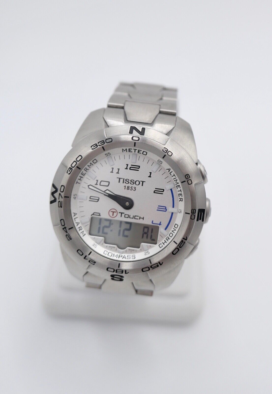 Full Set TISSOT 1853 T013420A T-Touch Edelstahl Herrenuhr Quarz Ø 44 mm - Antikhandel-Stuttgart