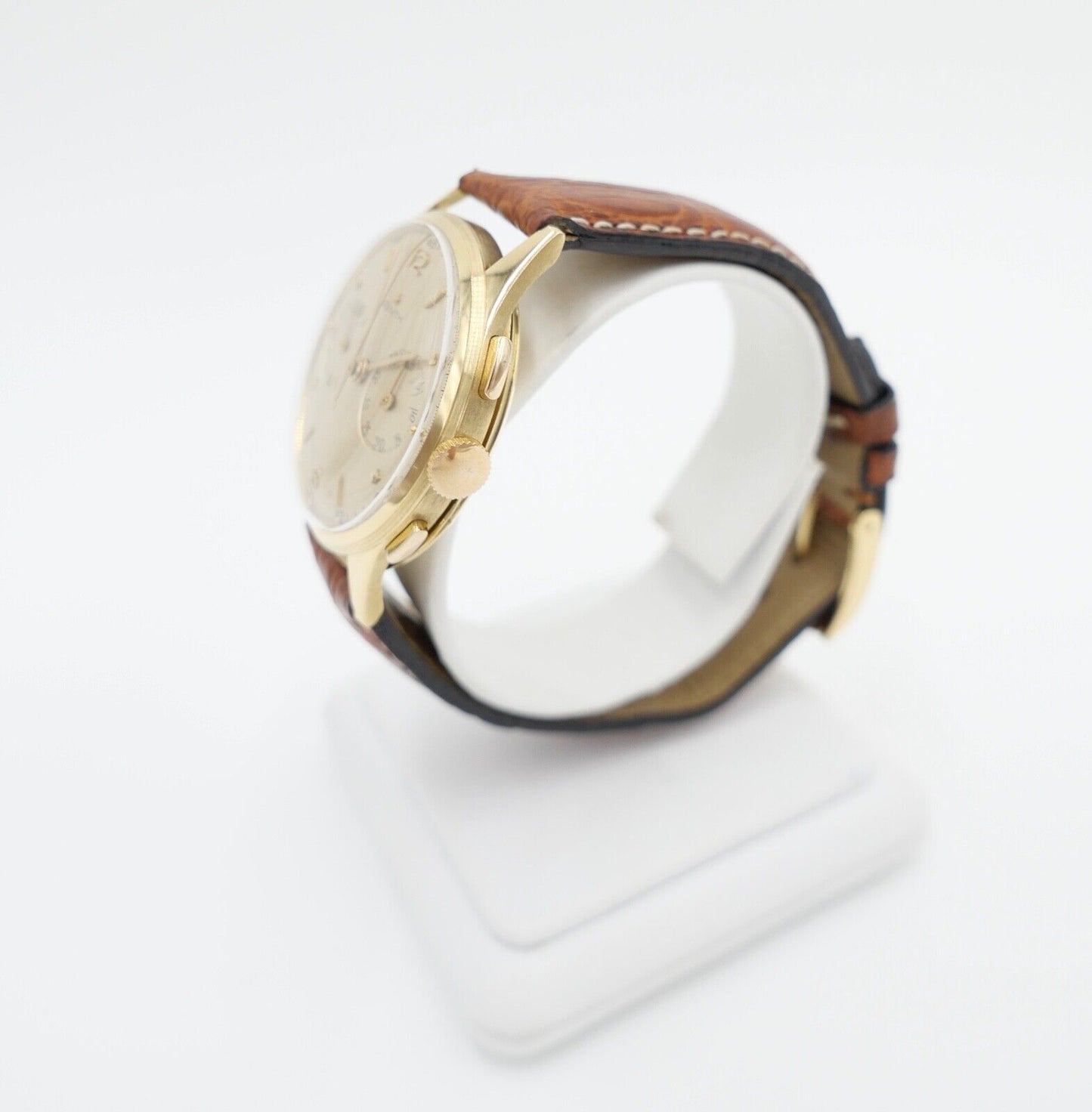 50er Jahre Zenith Excelsior Park Chronograph 750 / 18K Gold Cal. 143-6 - Antikhandel-Stuttgart