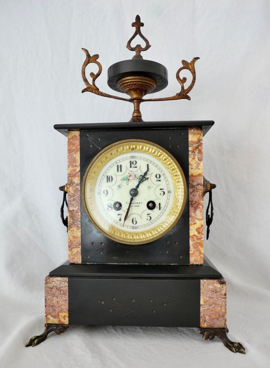 Antike Pendule Stockuhr Kaminuhr Regule Frankreich HORLOGERIE DE PARIS HB - Antikhandel-Stuttgart